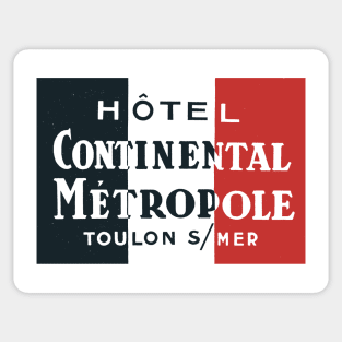 HOTEL CONTINENTAL METROPOLE Sticker